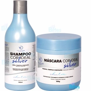Kit Silver Via Charm Cosméticos Tonalizador Para Loiras Tonifica Hidrata