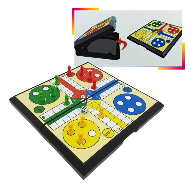 Brinquedo Pedagógico e Educativo Ludo Clássico Real Jogo de Tabuleiro -  Total Bag - Leve Seu Produto Com Estilo
