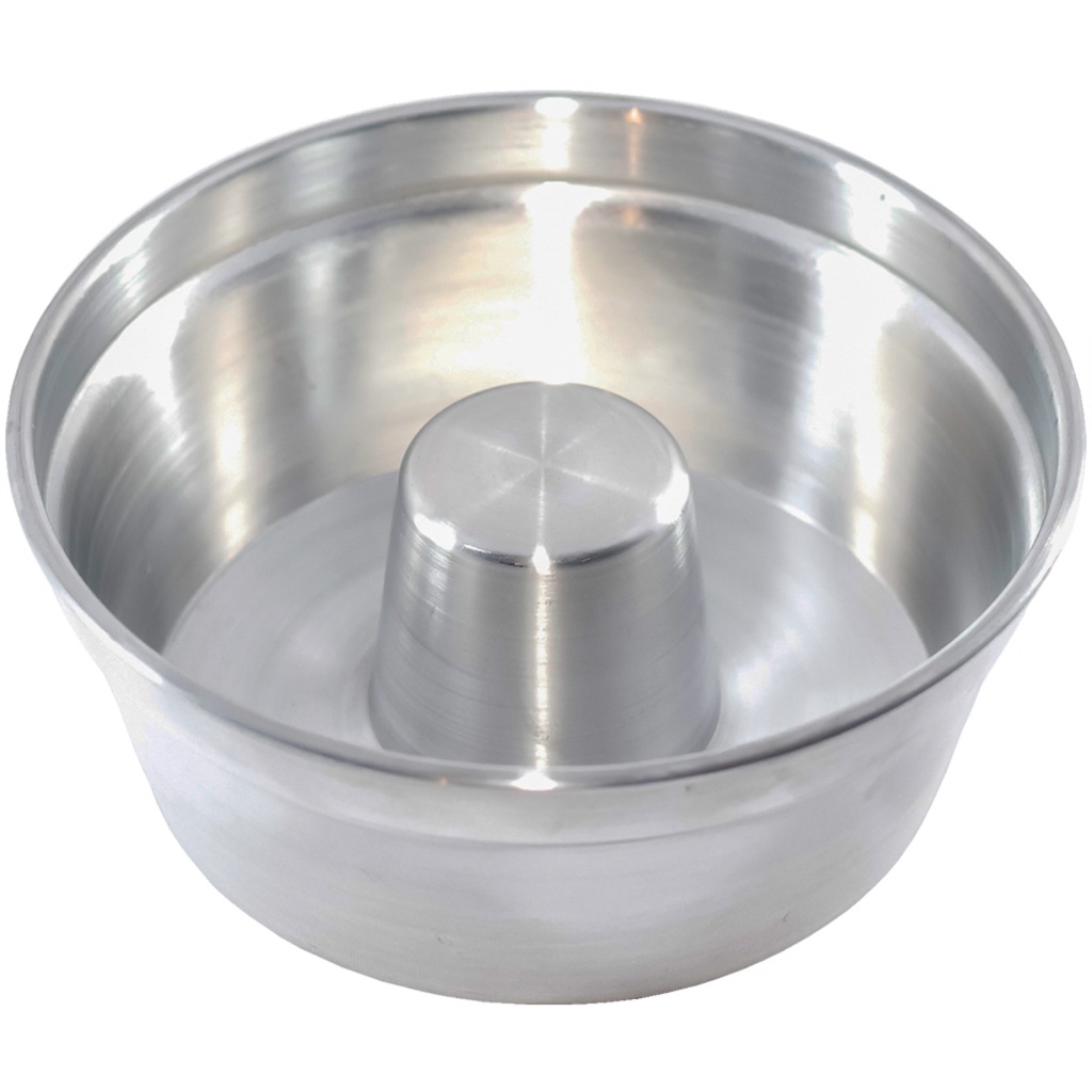 Forma Bolo Pudim N 22 Com Cone Em Aluminio Para Padaria