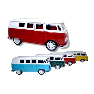 kombi em miniatura de ferro carrinho de fricção com abertura