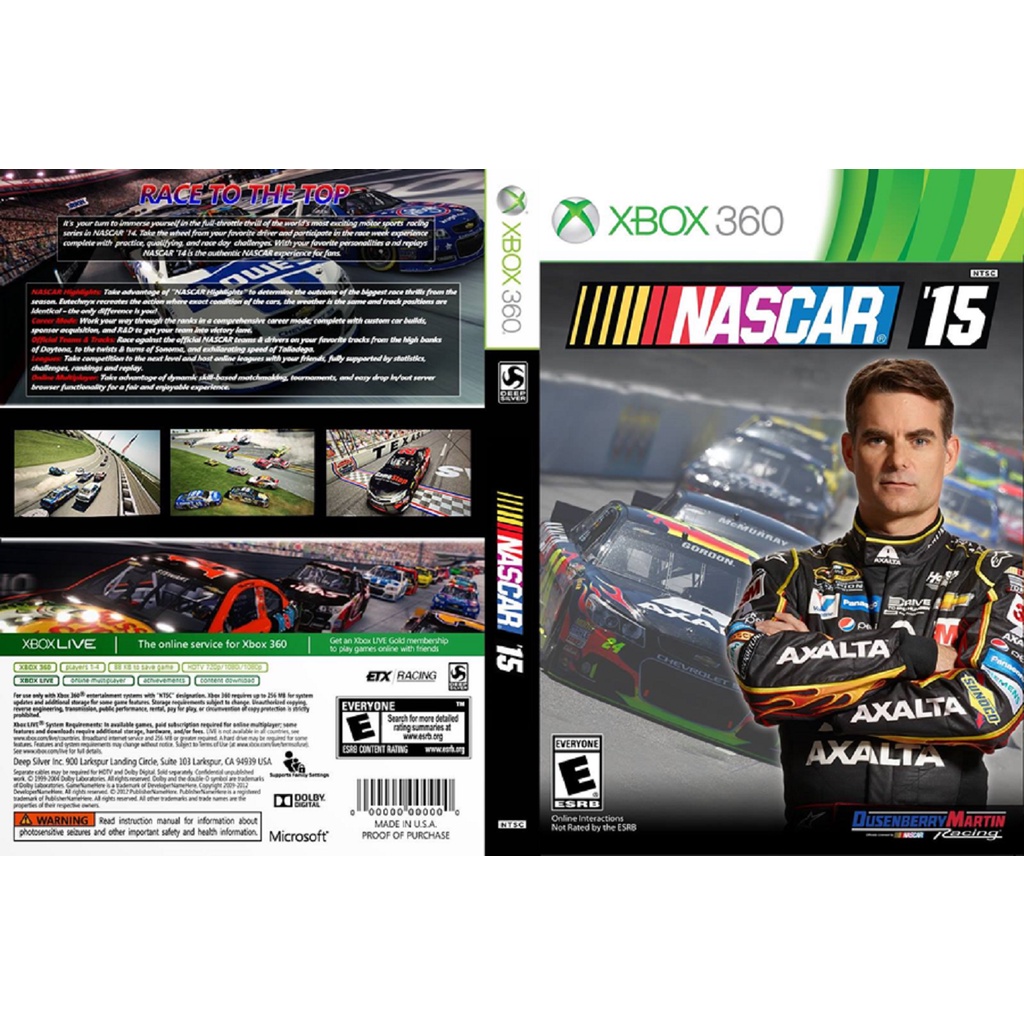 Nascar 15 xbox hot sale 360