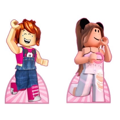 roblox meninas kit decoração de festa infantil 4 display de 20cm