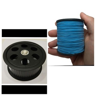 Kit Carretilha Média 21cm e Linha Chile 3 Passes Áspera