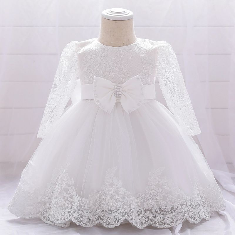 Vestido Infantil de Festa Branco Batizado Daminha de Honra Casamento Luxo  Realeza Princesa Menina Bebê