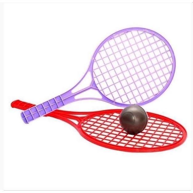 BESPORTBLE 1 Conjunto Jogo De Tênis Infantil Brinquedos De Bola De Raquete  De Esportes Conjunto De Brinquedos De Badminton Bola De Raquete De Malha