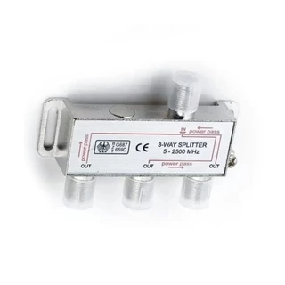Divisor De Sinal De Antena 3 Vias para Tv Coaxial 5 - 2500 MHz