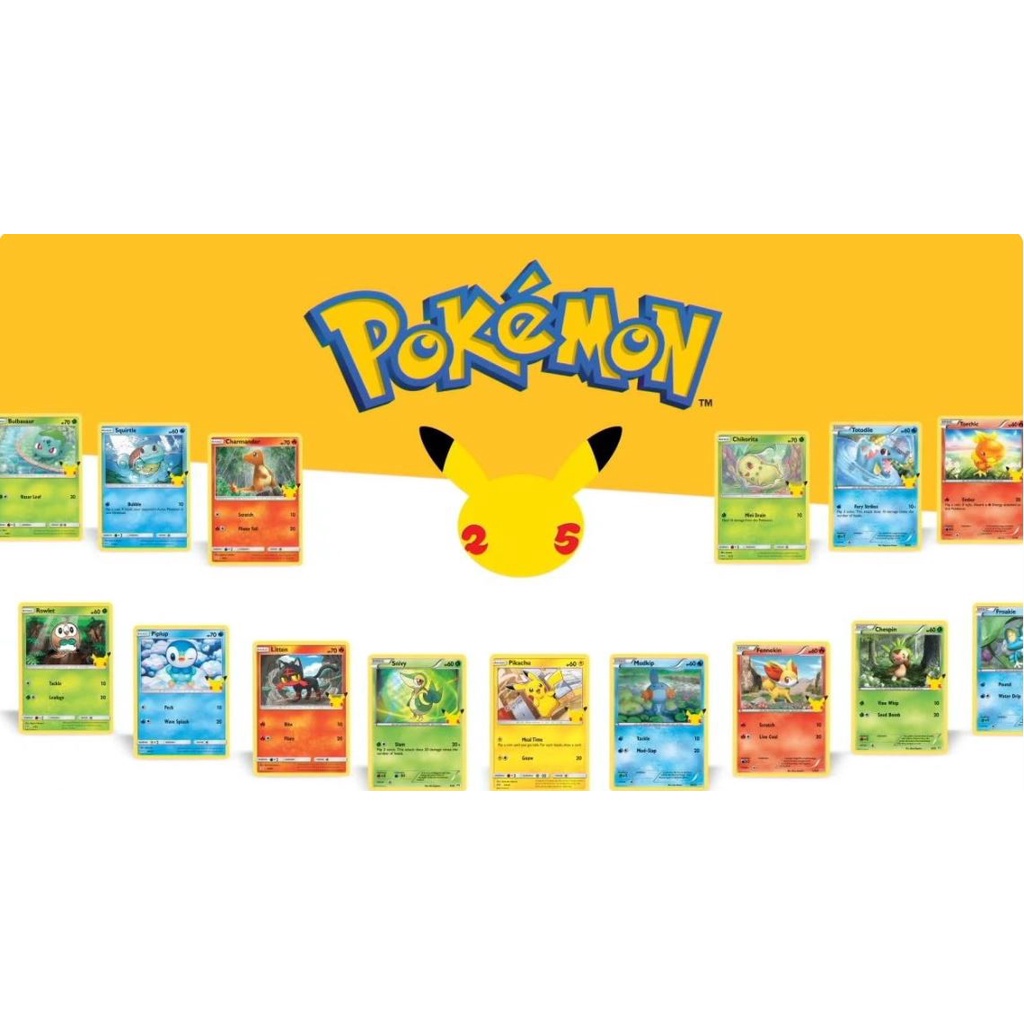 lote coleção completa cartas Pokemon 25 anos McDonald’s donalds