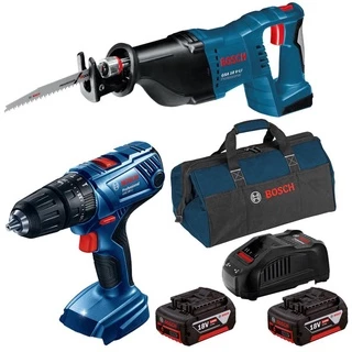 Serra Sabre 18V GSA 18V-Li + Furadeira e Parafusadeira 18V GSB 180-LI BOSCH