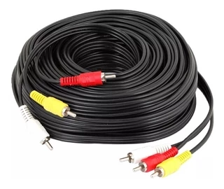 Cabo Rca X Rca 5m 5 Metros Av 3+3 Áudio Vídeo Tv Dvd Net