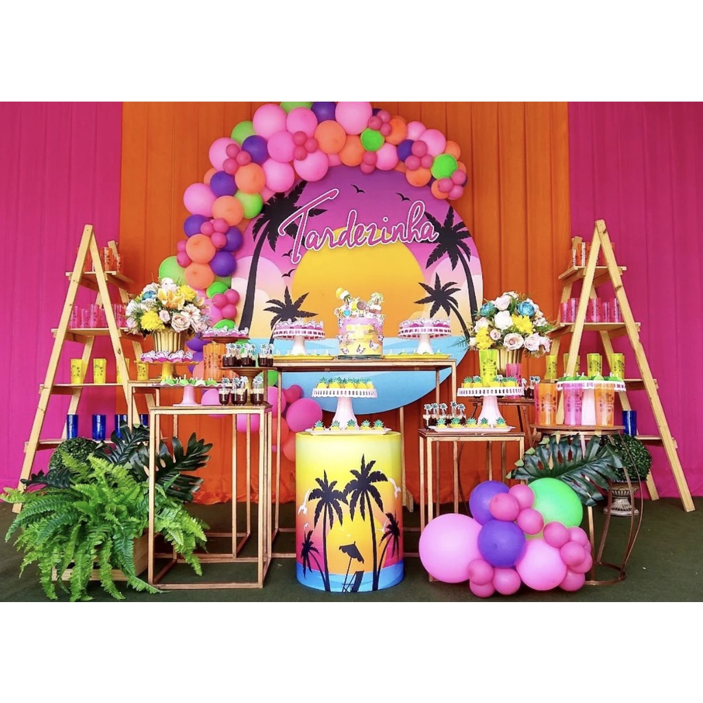 150 Balões Arco Desconstruido Decoração Tardezinha + Fita