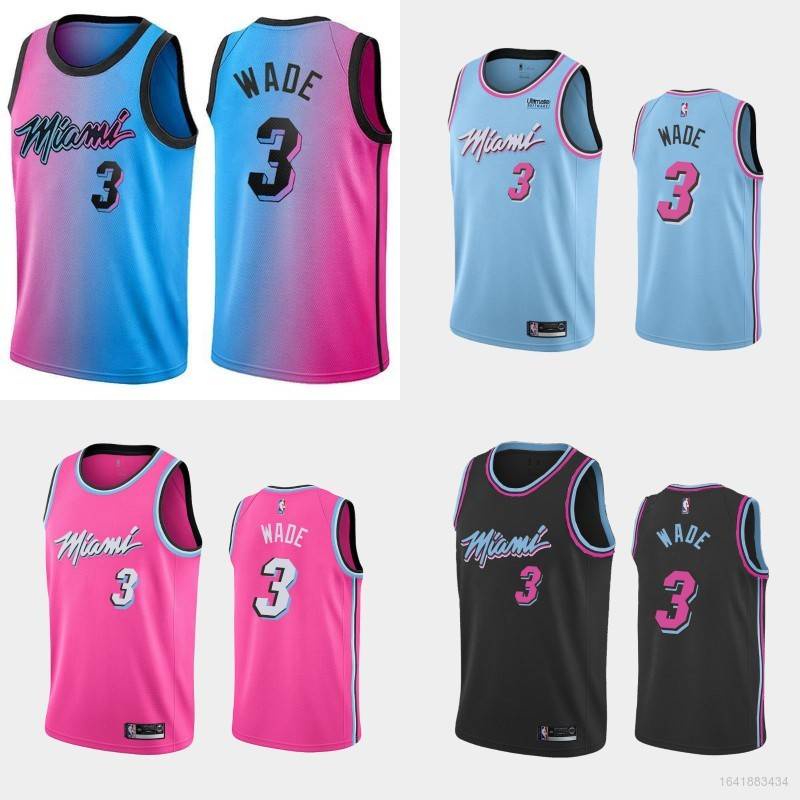 N-BA Jersey Miami Heat No . 3 WADE Classic Colete Esportivo Edição ...