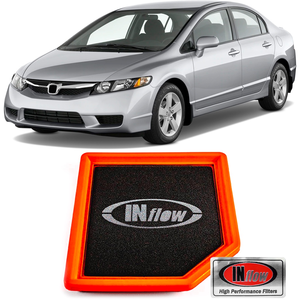 Filtro de Ar Esportivo Inflow Civic 1.8 16V 2007 até 2012 - Inbox ...