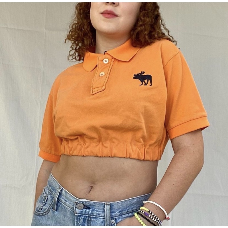 Cropped polo outlet