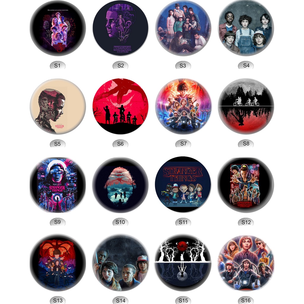 Bottons Tema Stranger Things 03 pcs Broche Lembrancinha Personalizado 4 ...