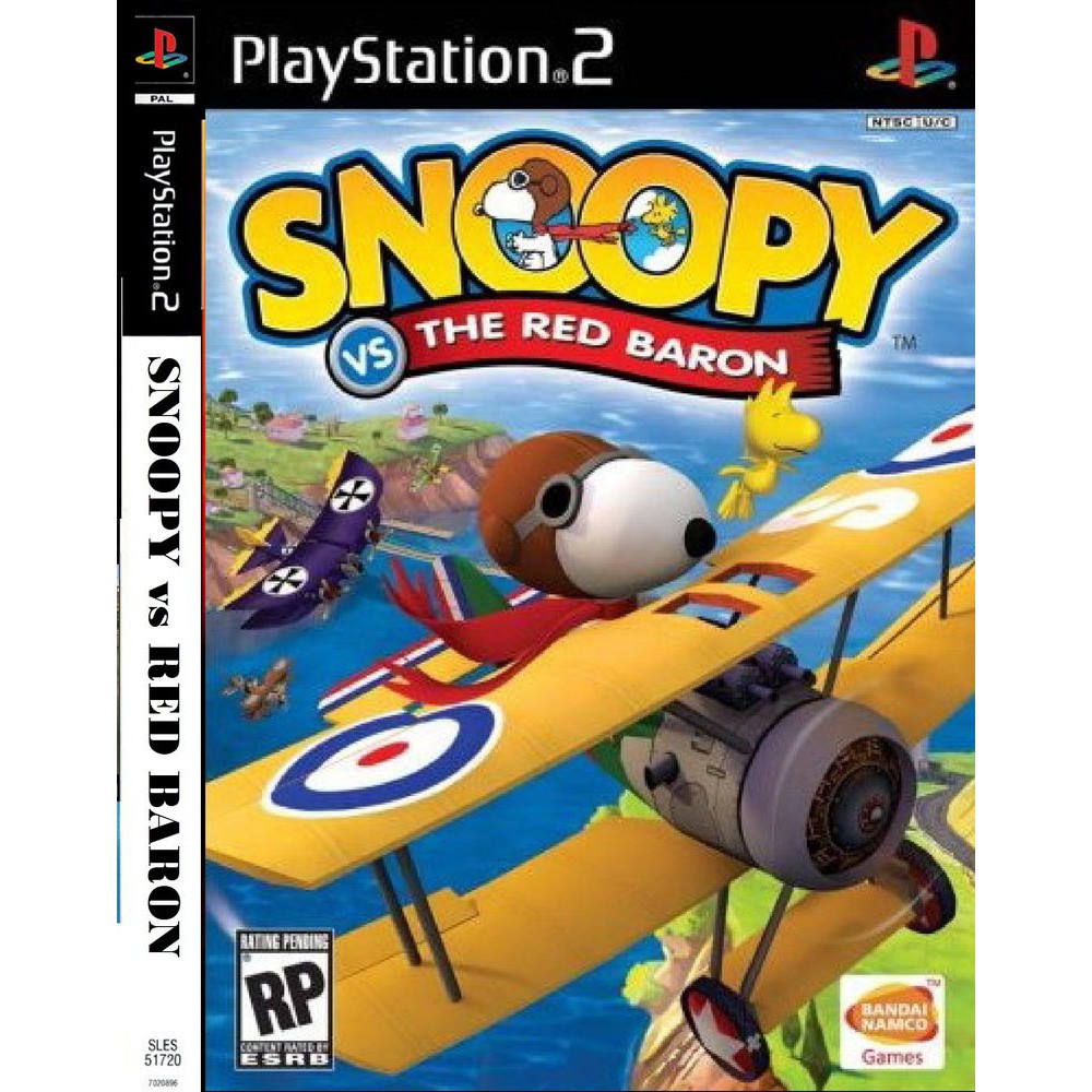 Snoopy contra o red baron (ps2) chip dvd