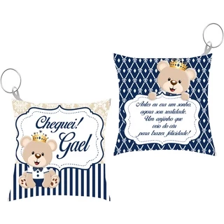 30 Almochaveiros Lembrancinha Maternidade Ursinho Príncipe em Oferta na Shopee