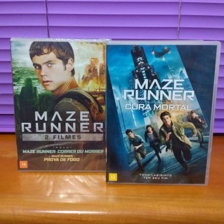 Dvd Maze Runner Correr Ou Morrer + A Prova De Fogo - Lacrado