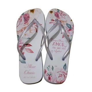 30 Pares Chinelos Personalizados Casamento/Aniversario