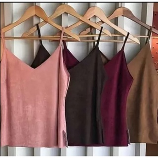 Kit 2 Regatas Suede com Alça ajustável Blusa Feminina