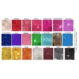 10g Glitter Comum 008 Poliéster resistente 180º
