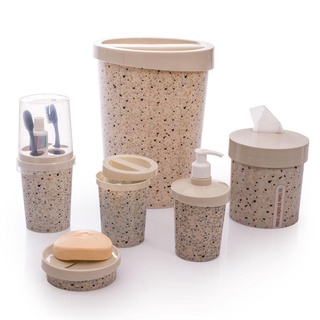 Kit para Banheiro Redondo Granilite 6 Peças-Granilite