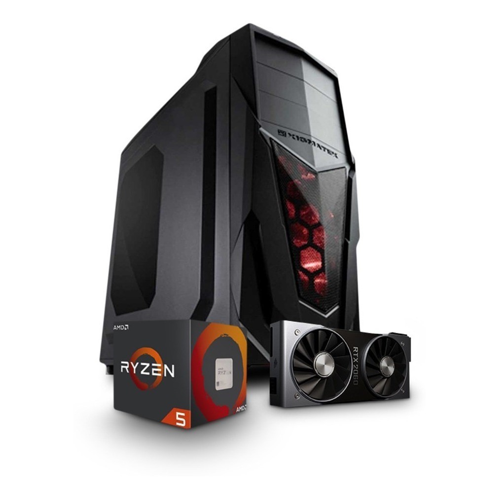 Pc Gamer Cpu Ryzen 5 2600 + 16gb Ddr4 + A320m + Rtx 2060 6gb