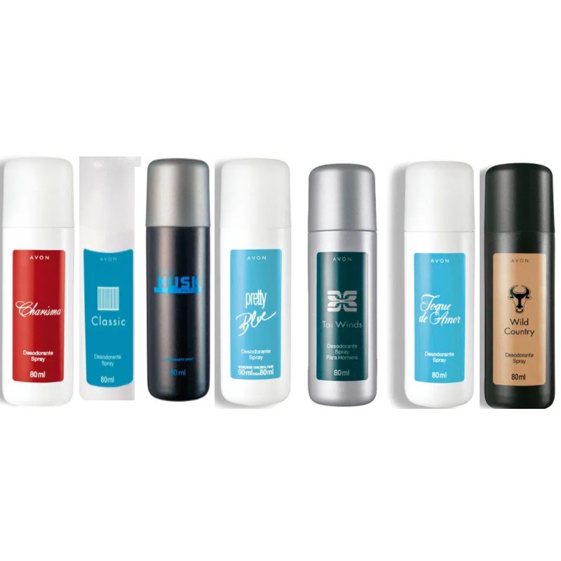 Desodorante Spray Masculino e feminino AVON 80ml Classicos Avon ...