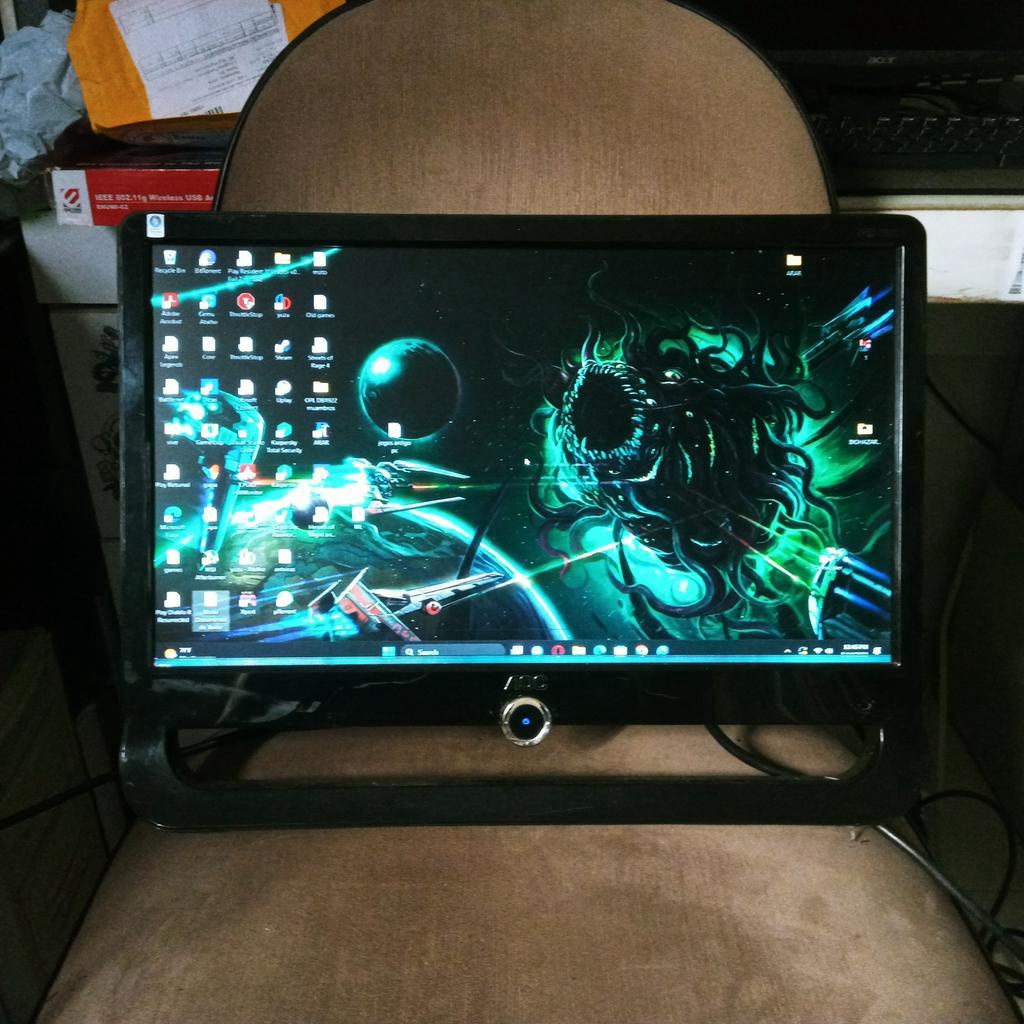 Monitor Lcd Aoc 19pol F19 Linha Na Tela Shopee Brasil