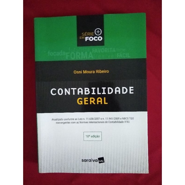 Contabilidade Geral - Osni Moura Ribeiro. | Shopee Brasil