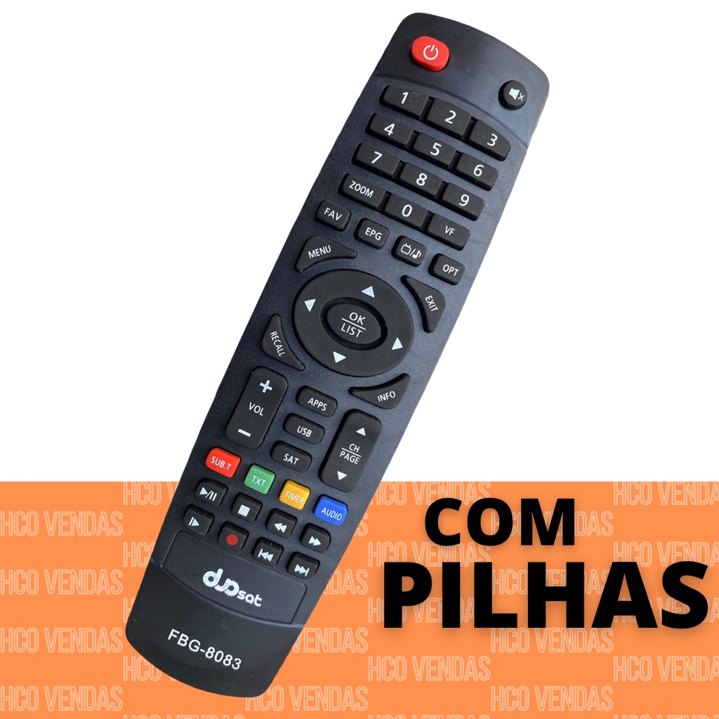 Controle Remoto Receptor Duo sat Hd Troy S Nano- Next Lite - Wave Hd - Maxx HD - Switch On UHD 4K- One Nano HD