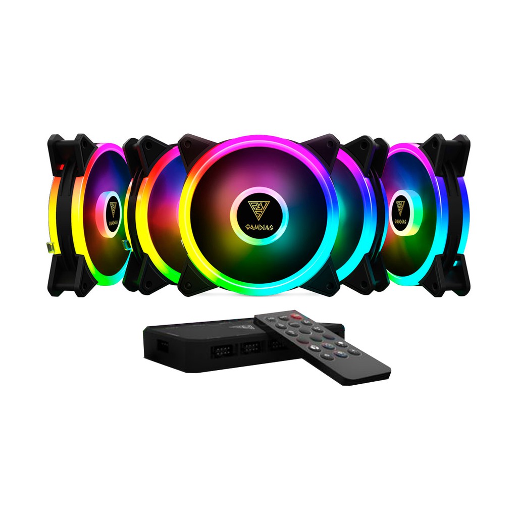 Kit 5 Cooler Fan Pc Gamer Rgb Gamdias Aeolus M2 1205R 120mm Shopee Brasil