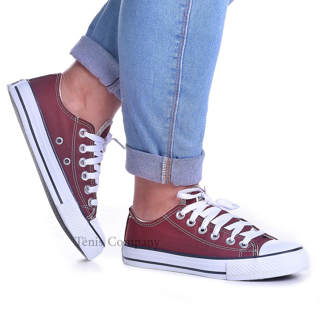 Tênis Converse All Star Bordo/Verde Agua Envio Imediato Pronta Entrega Oferta