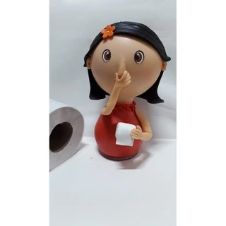 Enfeite de banheiro Boneca Papel Higiénico Biscuit