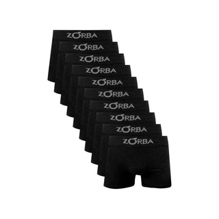 Kit 10 Cuecas Boxer Zorba Algodão 781 V2 Preto