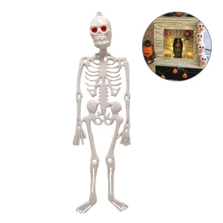 Kit esqueleto decorativo de plastico festa decoração halloween dia das bruxas caveira medo terror aniversario