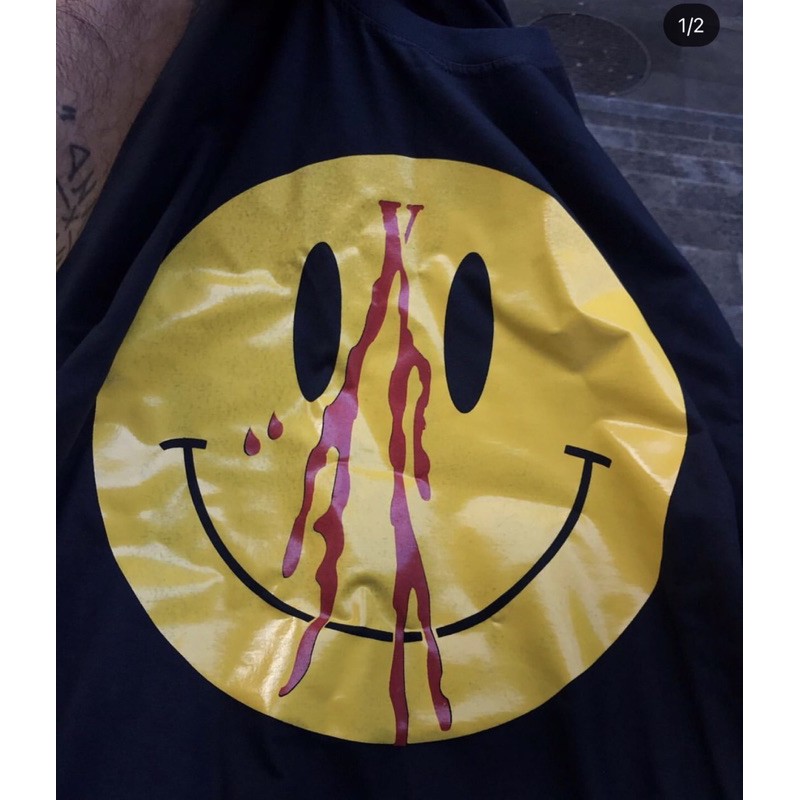 Vlone smiley hoodie sales