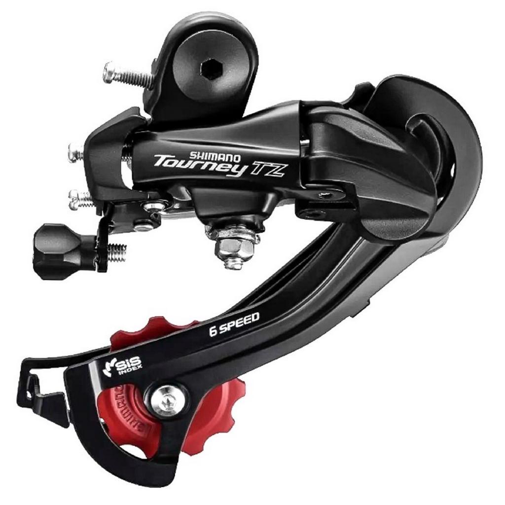 1050451 Cambio Traseiro Shimano Tourney TZ500 GS 6 7 8v S gancheira Preto