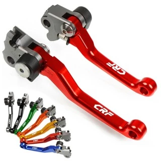 Manete Retrátil CRF 230F 250F (Par) Nacional 230 e 250 Trilha Cross Aluminio inquebrável Vermelho Azul Verde Preto Laranja Prata