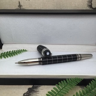 Luxo MB Mont Starwalker Série Caneta De Rolo Grelha Preta/Cor Com Guarnição Prateada Para Presentes De Escritório Escolar