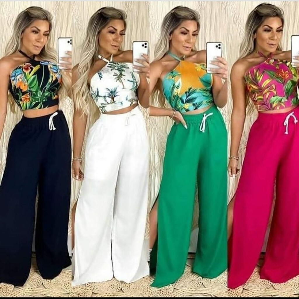 Calça pantalona hot sale para baixinhas