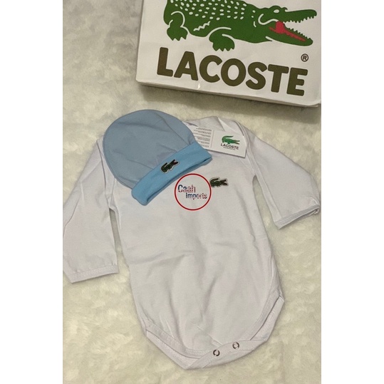 kit Lacoste para bebê menina e menino