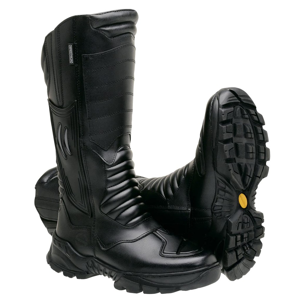 Bota cano longo sales para motoqueiro