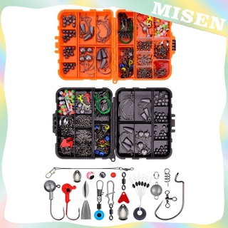 Kit Pesca PLUSINNO 229 Peças - Anzóis, Chumbadas E Acessórios Completos