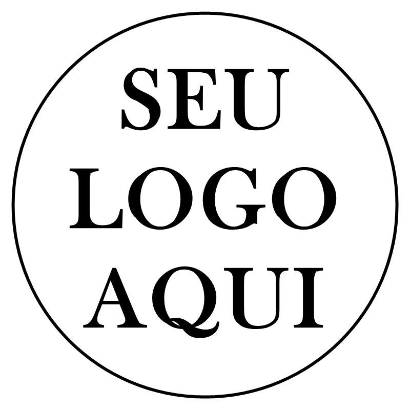 50 Etiquetas Adesivos Com Seu Logo - Sua Marca 3x3 cm - Personalizado