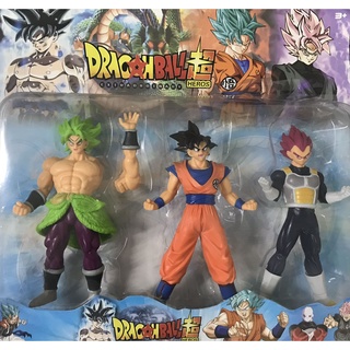 Kit Bonecos Dragon Ball Super Legend Goku Boneco Articulado