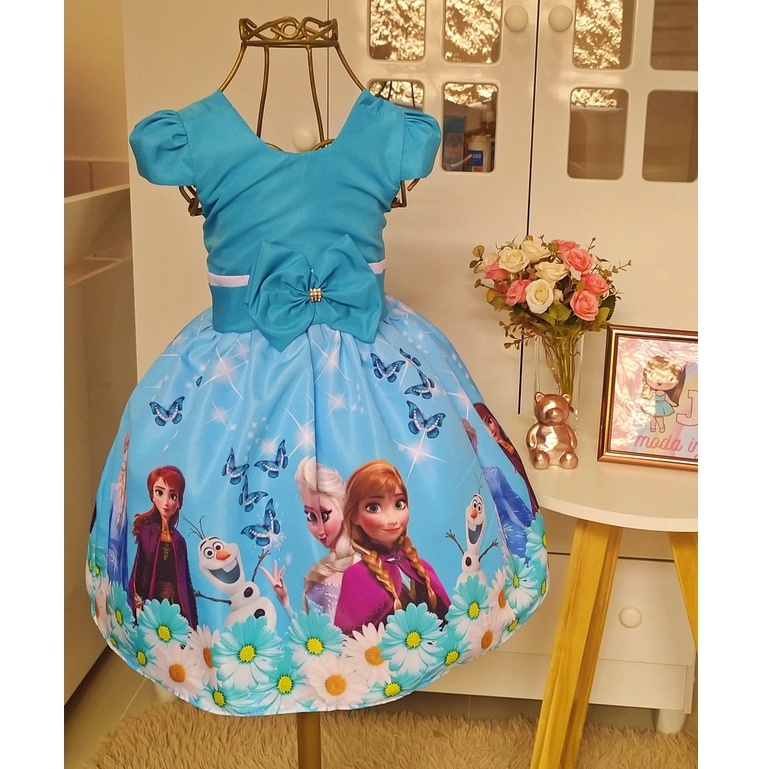 Vestido temático sale da frozen