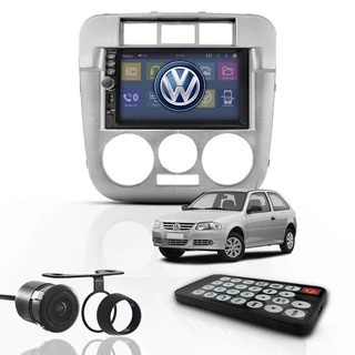Kit Central Multimídia Mp5 7" 2 Din Bt Espelha Dvd Vw Gol G4