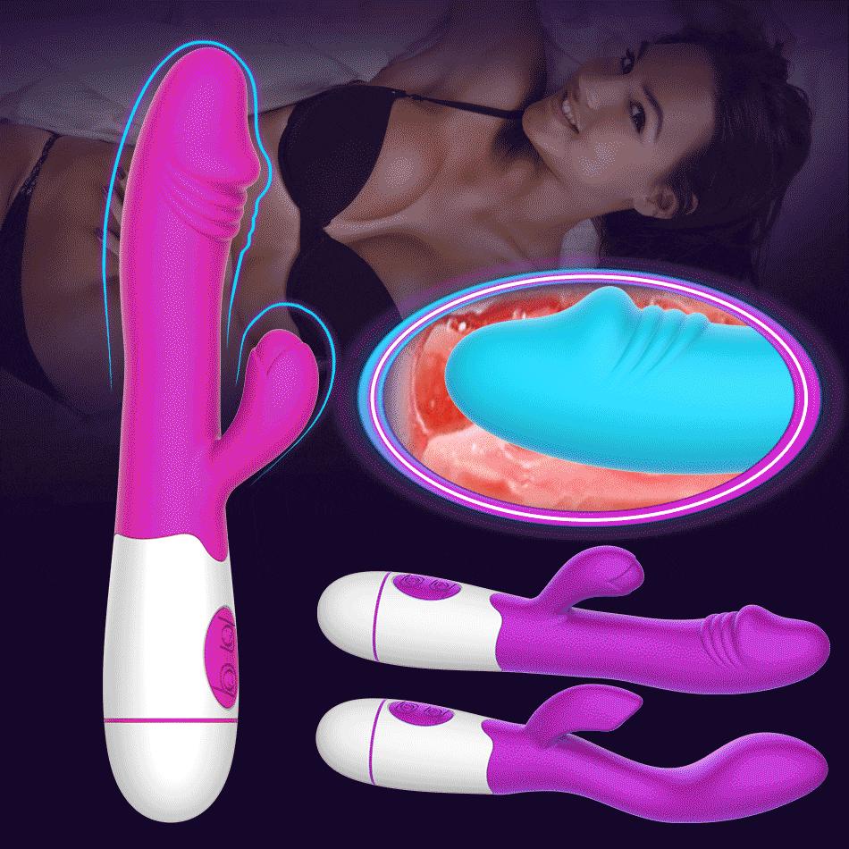 Vibrador Feminino P/ Penetração E Estimulador De Clitoris 10 velocidades