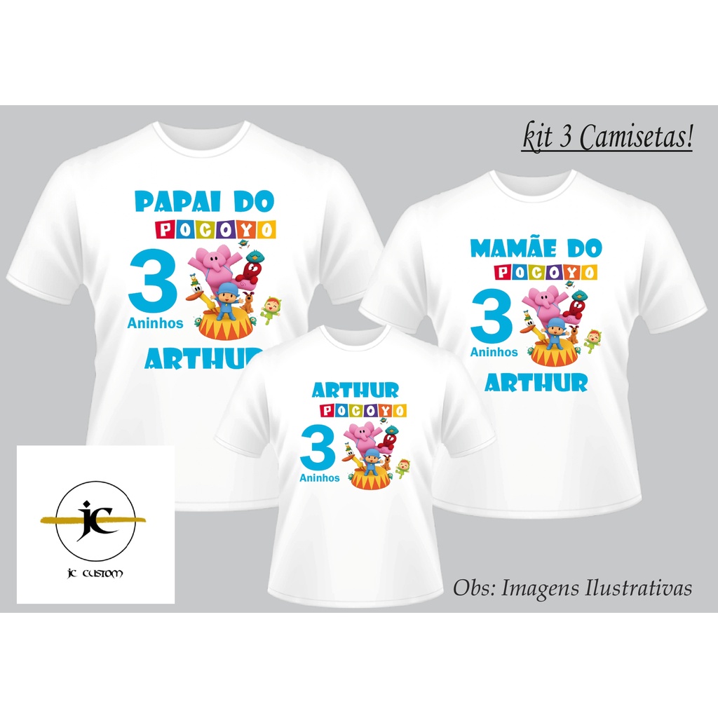 Camisetas discount personalizadas pocoyo