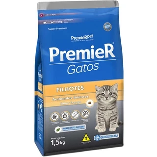 Ração Premier Ambientes Internos Gatos Filhotes Frango